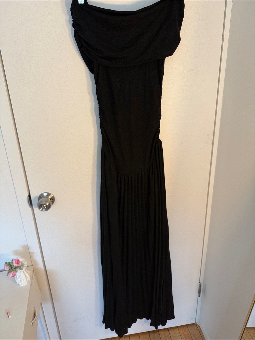 Lioness Black Strapless Maxi Gown